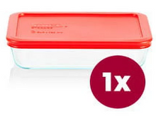 Pyrex Easy Grab Bake & Store Glass Storage Value Pack, 6-Piece