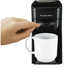 Proctor-Silex 49961 Single Serve Ground & Single Serve Pod Coffee Maker, Black