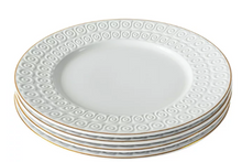 Sofia Home 4 Pack White Stoneware Dinner Plates by Sofia Vergara