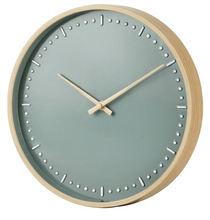 Better Homes & Garden 11.5" Round Indoor Green Analog Wall Clock