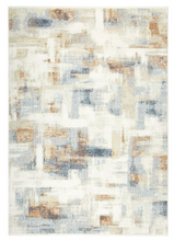 Mainstays Neutral Abstract Washable Indoor Area Rug, Abstract Neutral, 5'x7'