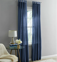 Mainstays 2-Piece Blue Light Filtering Tab Top Curtain Panel Set, 37" x 84"