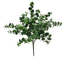Mainstays 14in Indoor Artificial Eucalyptus Leaves Pick, Green Color. Weight 0.14lb, Pot Not Included.