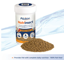 Aqueon Nutrinsect Alimento para peces sin pescado, gránulos para peces dorados de 50 g