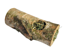 Túnel de abedul para pequeños animales A&E Cage con heno - Mediano