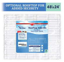 Complemento para azotea Kaytee Open Living para conejos o cobayas, 48" x 24"