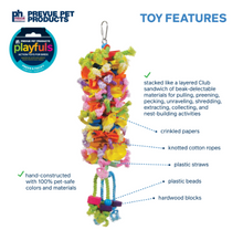 Prevue Pet Products Club Preen & Pacify Bird Toy