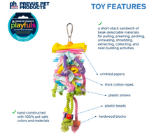 Prevue Pet Products Short Stack Preen & Pacify Bird Toy