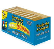 Masa de sebo sin derretir C & S Products, alimento para pájaros carpinteros y cantores silvestres, 283 g (8 unidades), fresco