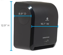 Marathon Automated Hardwound Paper Towel Dispenser, Black