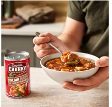 Hamburguesa de solomillo Campbell's Chunky con sopa de verduras campestres 18.8 oz., paquete de 6.