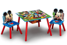 Conjunto de mesa y sillas infantiles de Mickey Mouse de Disney con espacio de almacenamiento de Delta Children