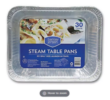 Berkley Jensen Half-Size Steam Table Pans, 30 ct.