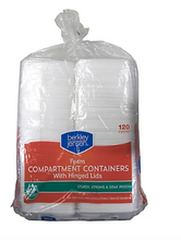 Berkley Jensen Hinged Foam Compartment Containers, 120 ct.