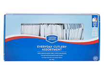 Berkley Jensen Plastic Cutlery Combo, 540 ct. - White