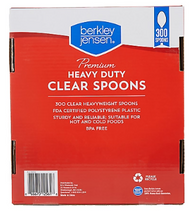 Berkley Jensen Plastic Spoons, 300 ct. - Clear