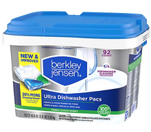 Berkley Jensen Ultra 4-in-1 Dishwasher Detergent Pacs, 92 ct. - Fresh Clean Scent