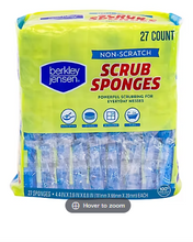 Berkley Jensen Non Scratch Cellulose Scrub Sponges, 27 ct.