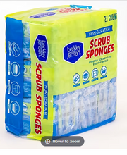 Berkley Jensen Non Scratch Cellulose Scrub Sponges, 27 ct.