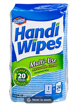 Toallitas multiusos reutilizables Clorox Handi Wipes, 72 unidades.