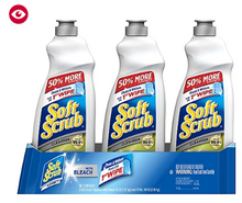 Limpiador blanqueador Soft Scrub de 36 oz, paquete de 3 unidades.