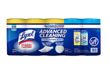Paquete variado de toallitas desinfectantes y de limpieza avanzada Lysol, 360 unidades.
