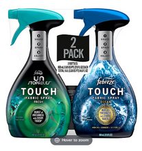 Ambientador textil Febreze Touch, 765 ml/paquete de 2 - Aroma a océano y fresco