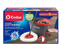 O-Cedar Easy Wring Spin Mop and Bucket with Bonus Refills
