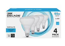 Bombillas LED BR30 Feit Electric Decade equivalentes a 65 W, paquete de 4 - Luz diurna