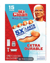 Esponjas mágicas Mr. Clean Extra Durable Scrub, paquete de 15 unidades.