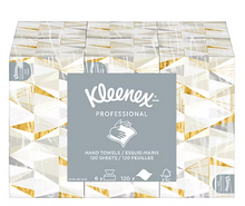 Toallas de mano profesionales Kleenex, paquete de 6 unidades.