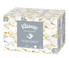 Toallas de mano profesionales Kleenex, paquete de 6 unidades.