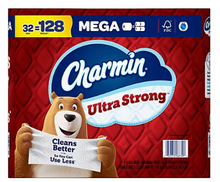 Papel higiénico Charmin Ultra Strong Mega Roll, 32 unidades.