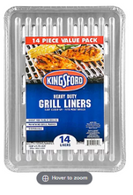 Revestimientos de aluminio Kingsford Heavy Duty para parrilla, paquete de 14.