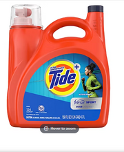 Tide Plus Febreze Sport Odor Defense HE Turbo Clean Liquid Laundry Detergent, 124 loads/159 fl. oz.
