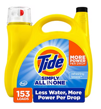 Tide Simply Liquid Laundry Detergent, Refreshing Breeze, 153 loads/200 fl. oz.