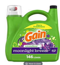 Detergente líquido para ropa Gain + Aroma Boost, 6.3 litros - Aroma Brisa de Luna