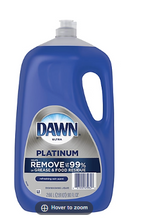 Jabón líquido para platos Dawn Platinum con aroma a lluvia refrescante, 90 oz.