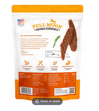 Golosinas para perros Full Moon totalmente naturales de calidad humana - Tiras de pollo deshidratado, 36 oz.
