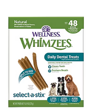 Wellness Whimzees Select A Stix, 48 unidades.