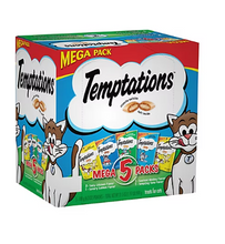 Whiskas Temptations Cat Treats Mega Pack, 5 ct./6.3 oz.