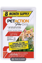 Pet Action Flea & Tick Cat Treatment, 8 treatments