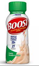 Bebida nutricional BOOST de alto contenido proteico de 20 g, sabor fresa, 8 fl. oz., 28 unidades.