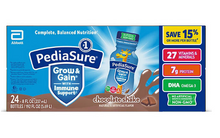 Batido nutricional PediaSure Grow and Gain para niños, sabor chocolate (8 onzas líquidas, paquete de 24)