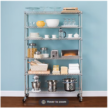 Berkley Jensen 48" 6-Shelf Steel Rack - Chrome