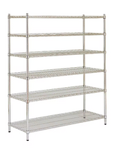 Berkley Jensen 48" 6-Shelf Steel Rack - Chrome