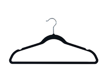 Perchas antideslizantes de goma Berkley Jensen, paquete de 35 unidades - Negras