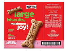 Milkbone Large Dog Biscuits, 15 lbs.