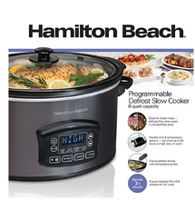 Hamilton Beach 6-Qt. Defrost Slow Cooker - Black and Stainless Steel