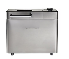 Hamilton Beach Stainless Steel Premium Bread Maker, Auto Fruit/Nut Dispenser, 21 Settings
